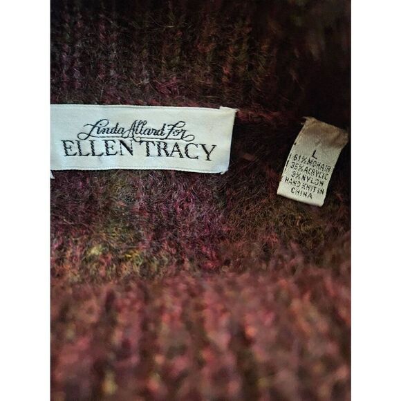 Linda Allard for Ellen Tracy mohair blend turtleneck sweater. Size L. - Picture 3 of 3